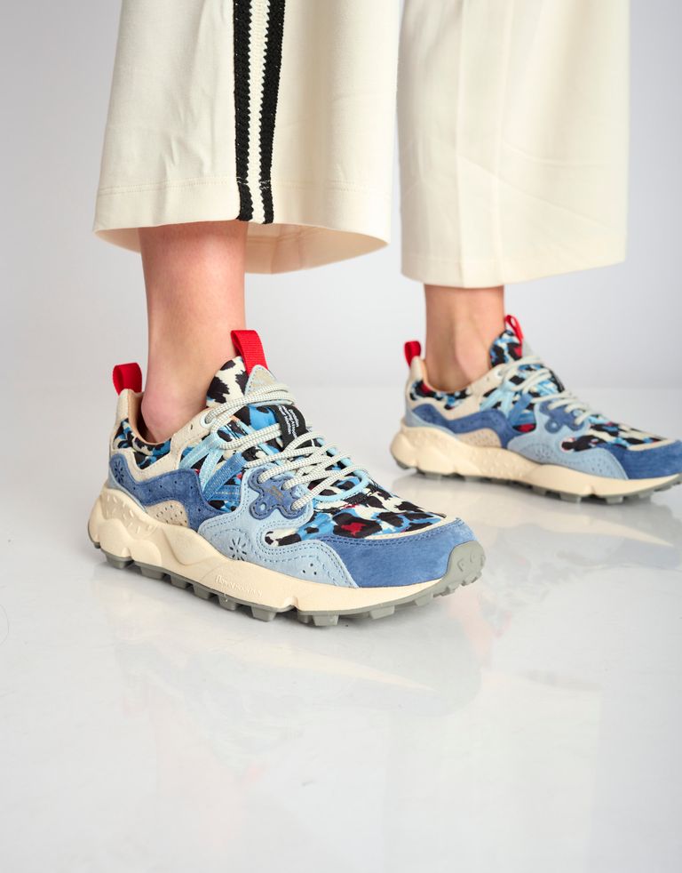 נעלי נשים - Flower Mountain - סניקרס עם הדפס YAMANO - כחול3