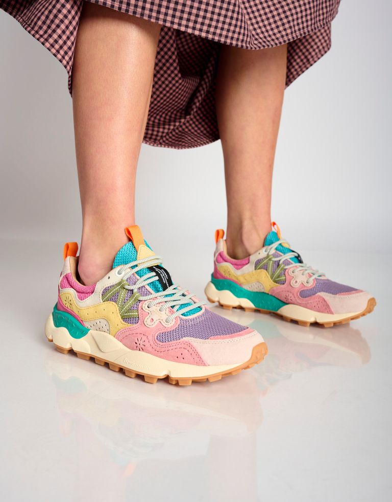 נעלי נשים - Flower Mountain - סניקס YAMANO רשת - סגול   ורוד3