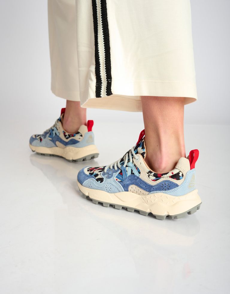 נעלי נשים - Flower Mountain - סניקרס עם הדפס YAMANO - כחול4