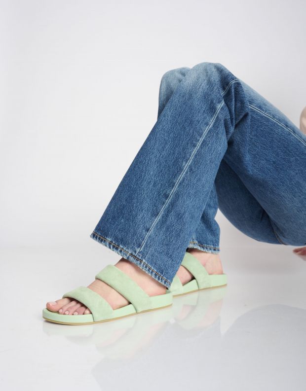 נעלי נשים - Rollie - כפכפים TIDE STRAP NOBUCK - מנטה