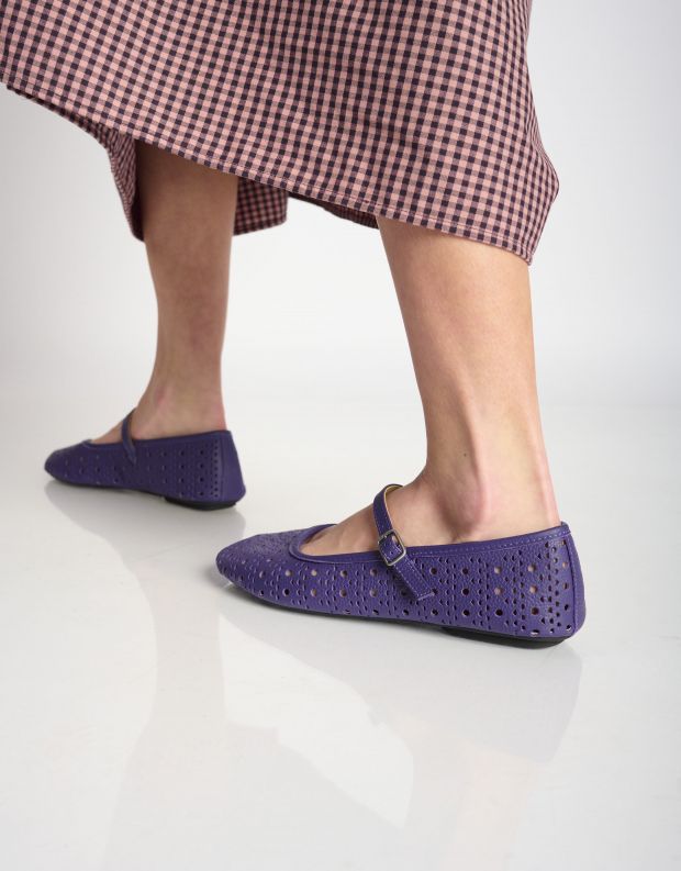 נעלי נשים - Rollie - נעלי BALLET MARY JANE - סגול