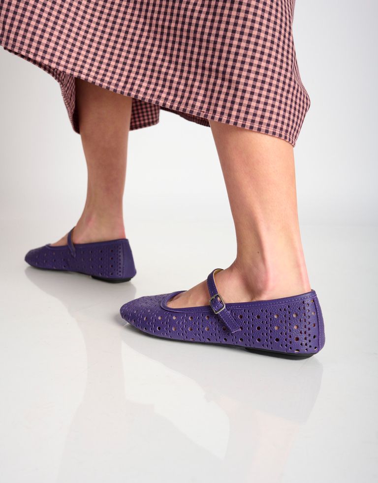 נעלי נשים - Rollie - נעלי BALLET MARY JANE - סגול1