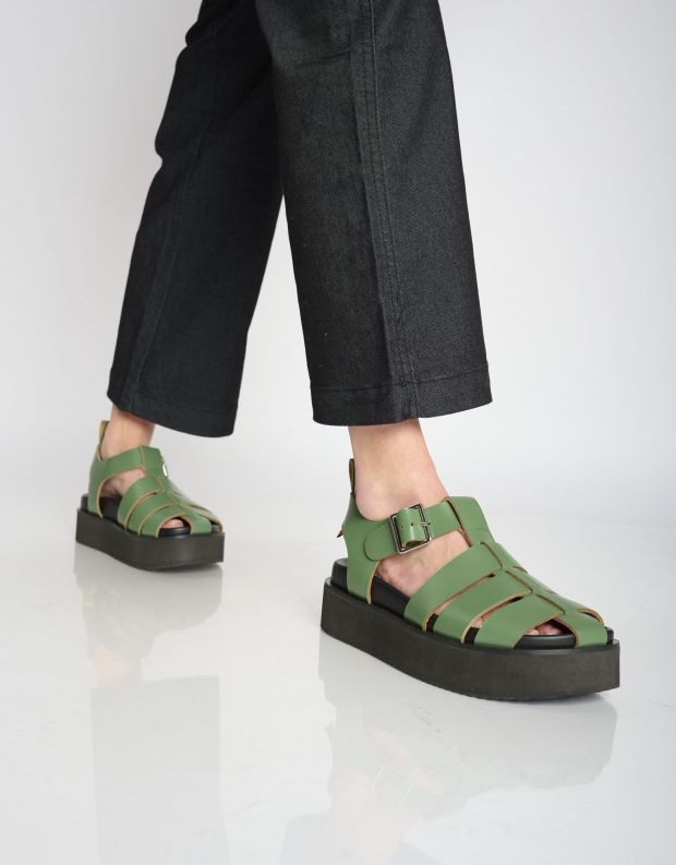 נעלי נשים - Rollie - סנדלי דייגים ACE - ירוק