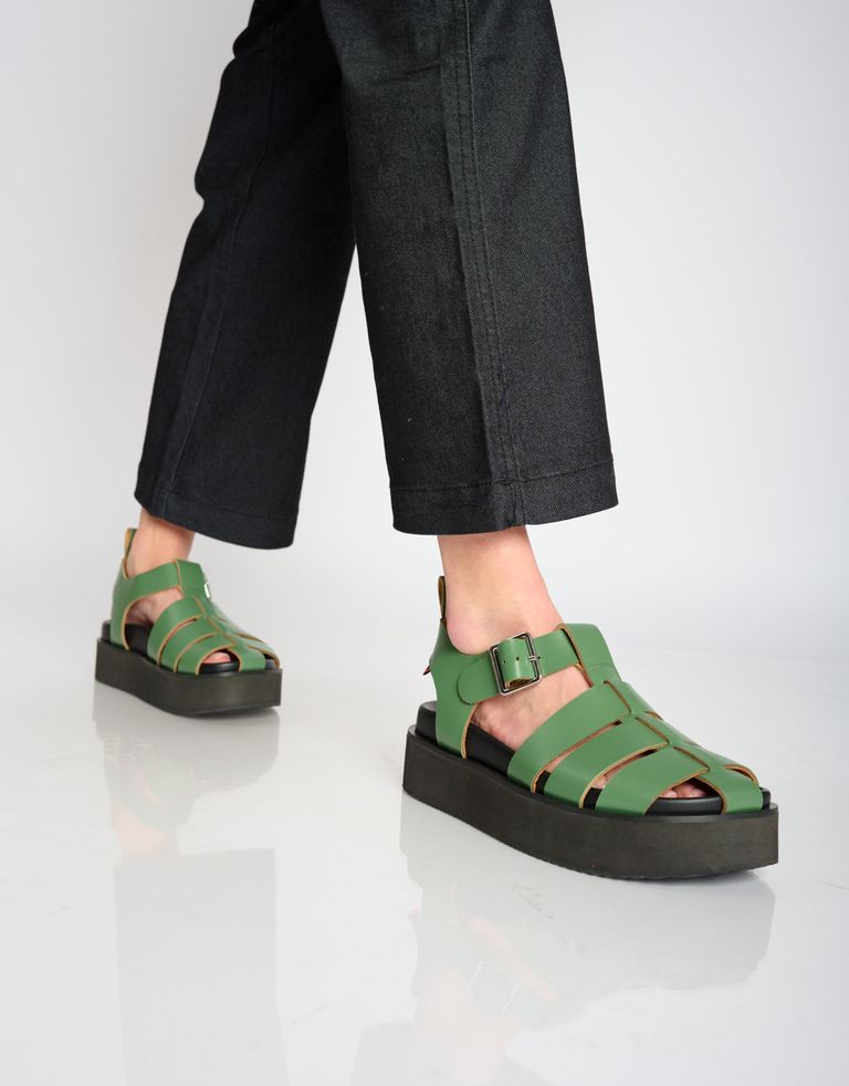 נעלי נשים - Rollie - סנדלי דייגים ACE - ירוק1