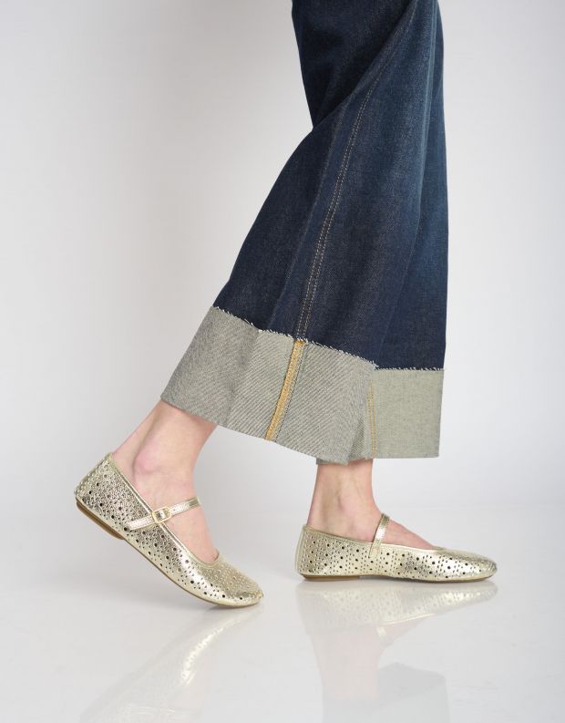 נעלי נשים - Rollie - נעלי BALLET MARY JANE - זהב