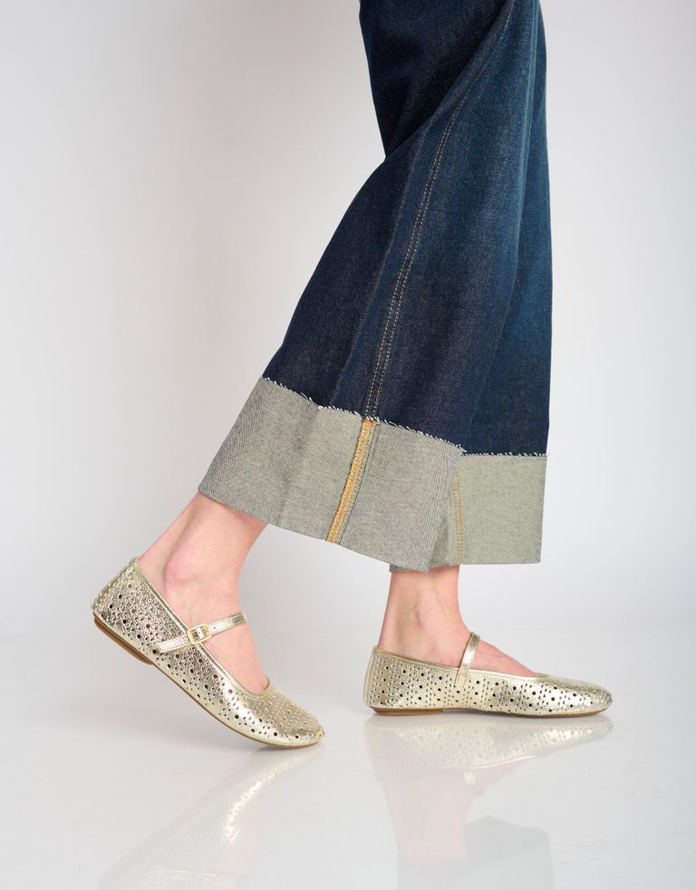 נעלי נשים - Rollie - נעלי BALLET MARY JANE - זהב1