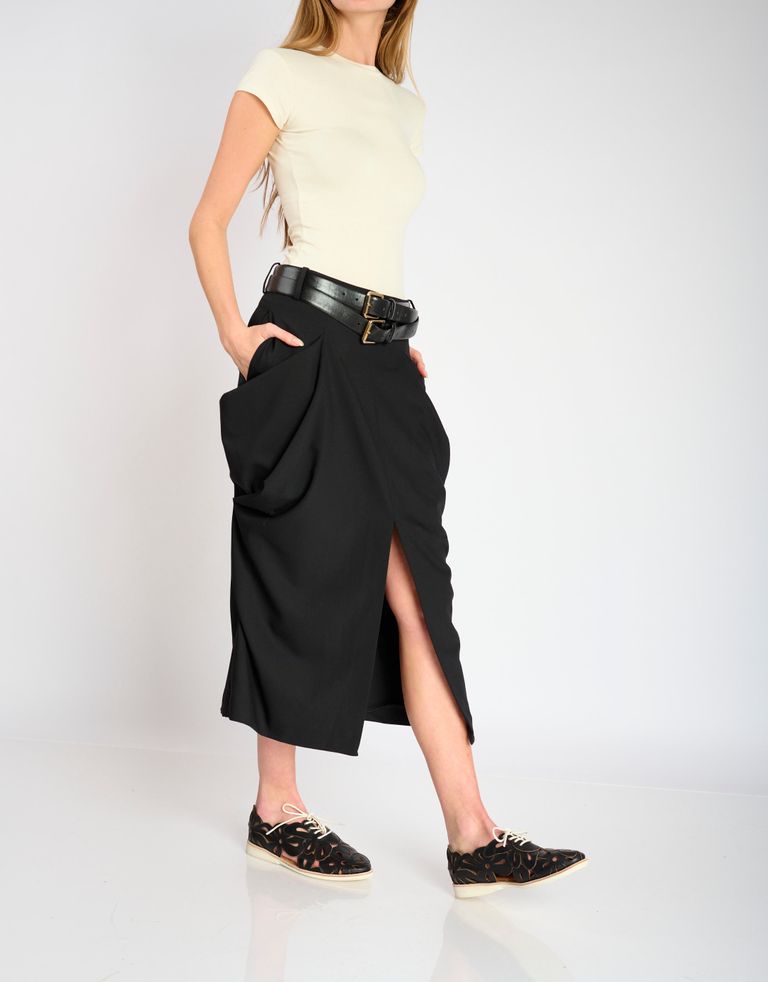 נעלי נשים - Rollie - נעליים SIDECUT APPLIQUE - שחור2