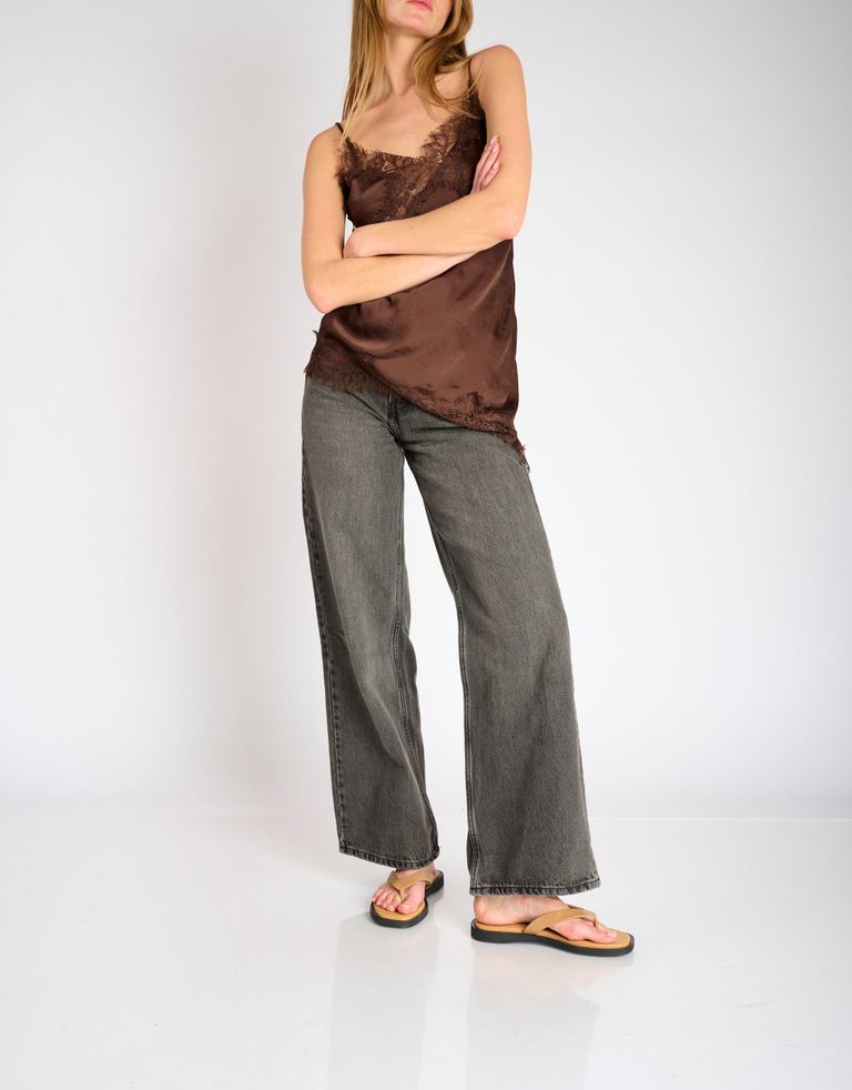 נעלי נשים - Rollie - כפכפי אצבע SQUARE TOE - בז'3