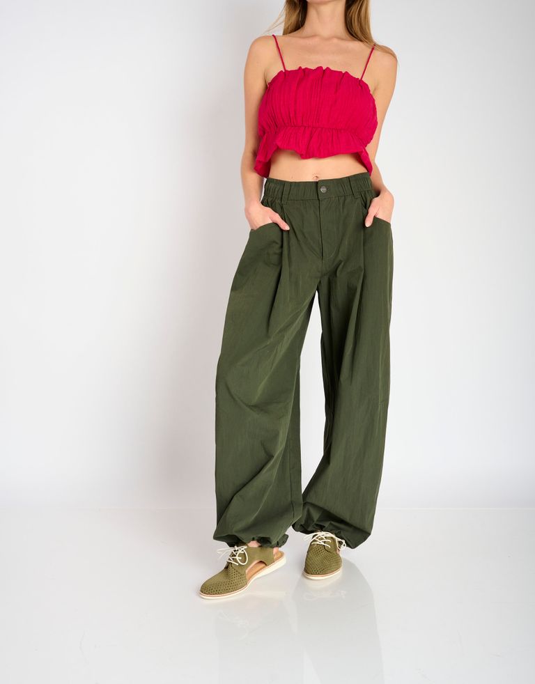 נעלי נשים - Rollie - סנדלי זמש SLINGBACK  PUNC - חאקי2