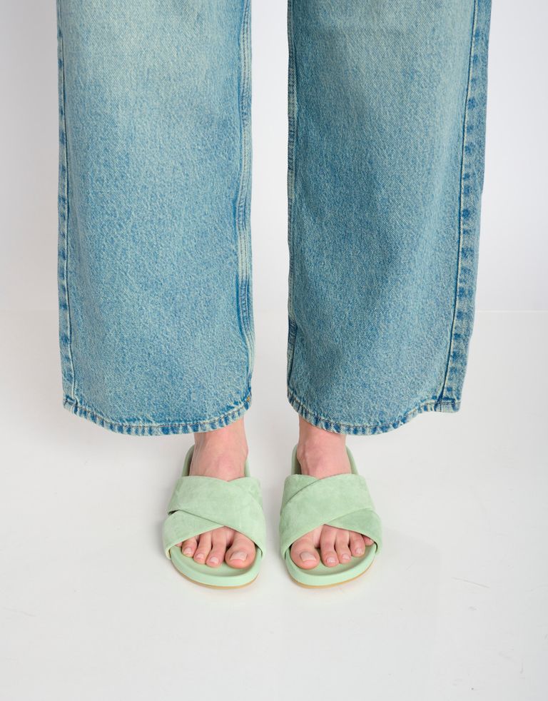 נעלי נשים - Rollie - כפכפים TIDE CROSS NOBUCK - מנטה2