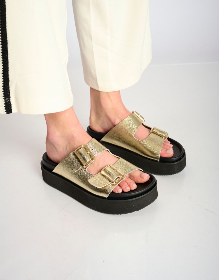 נעלי נשים - Rollie - כפכפים ACE - זהב3