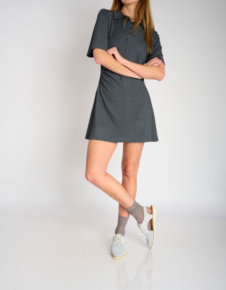 נעלי נשים - Rollie - סנדלי זמש SLINGBACK  PUNC - אפור בהיר3