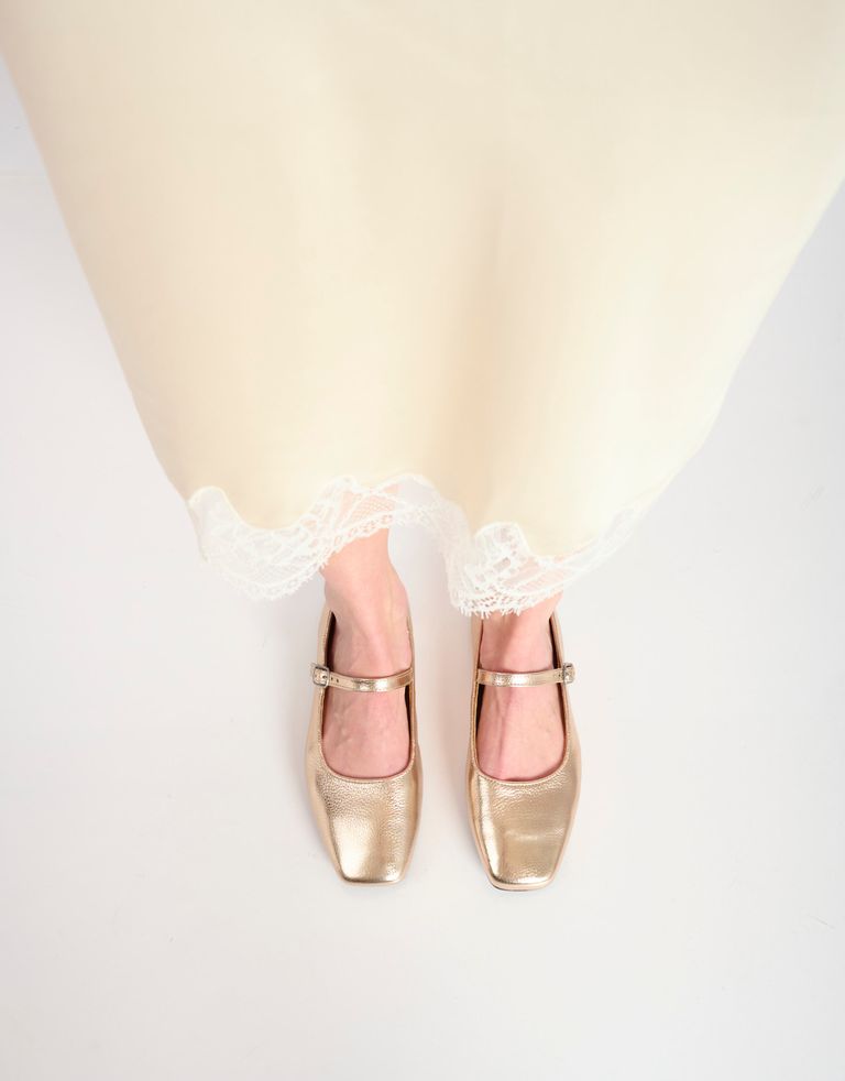 נעלי נשים - Rollie - נעלי BALLET SQUARE TOE - ברונזה3