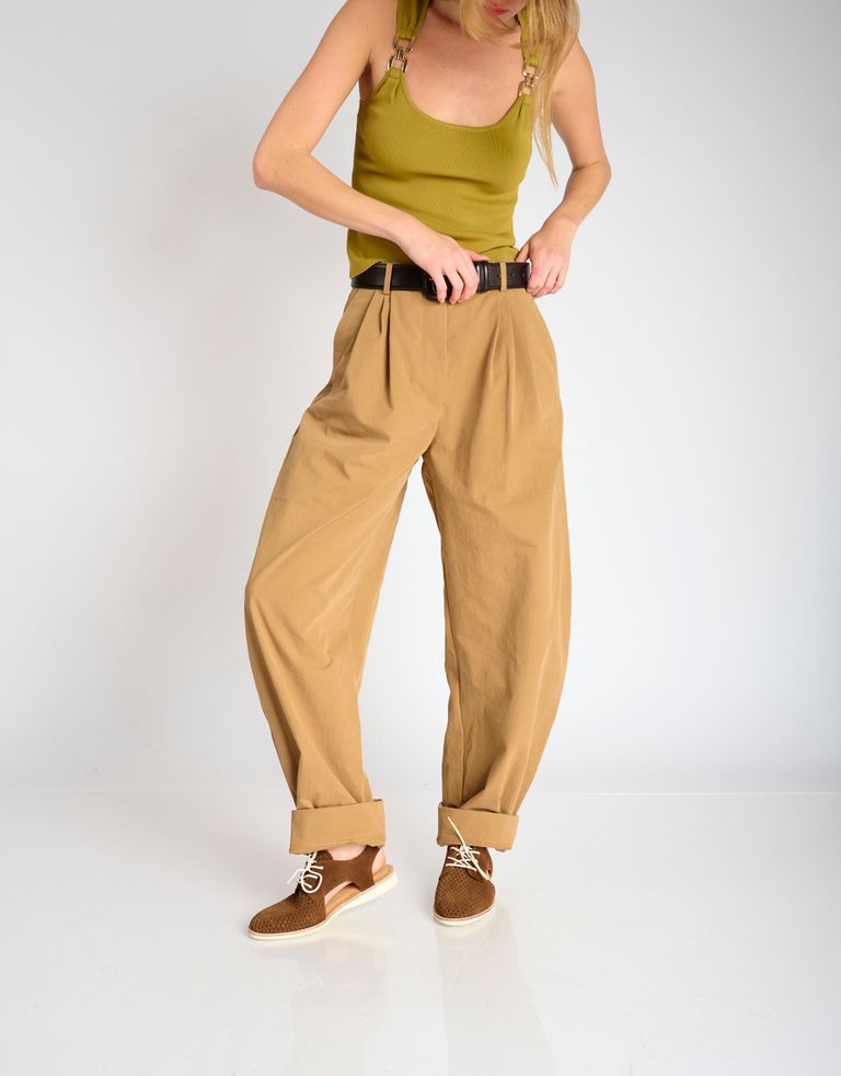 נעלי נשים - Rollie - סנדלי זמש SLINGBACK  PUNC - חום כהה3