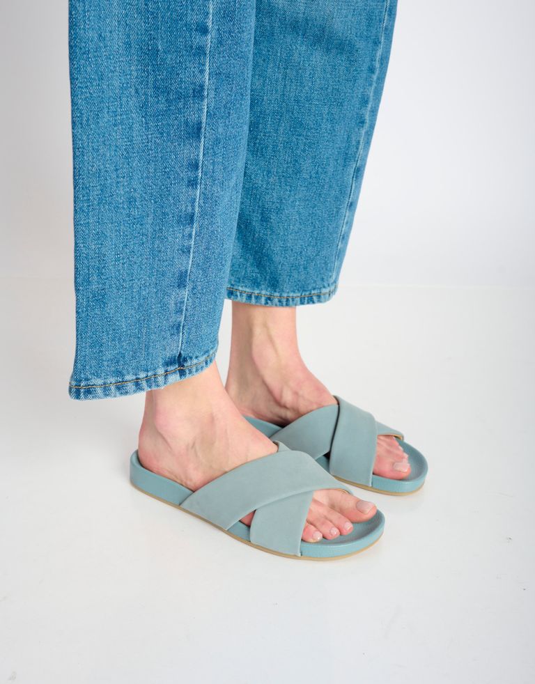 נעלי נשים - Rollie - כפכפים TIDE CROSS NOBUCK - תכלת3