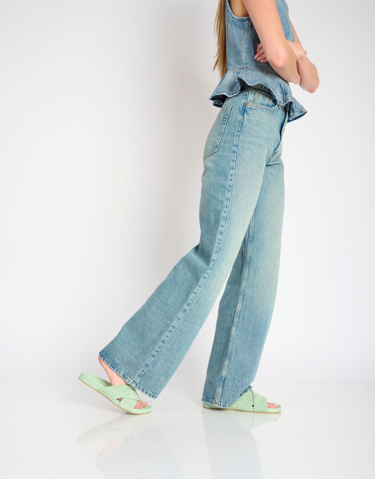 נעלי נשים - Rollie - כפכפים TIDE CROSS NOBUCK - מנטה3