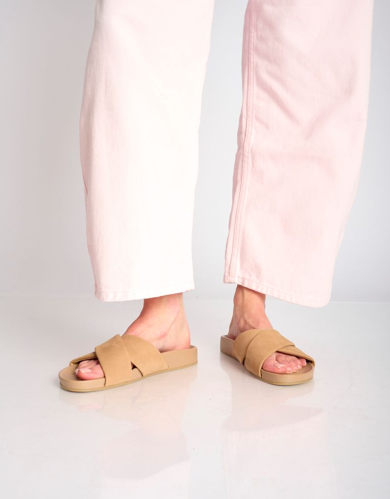 נעלי נשים - Rollie - כפכפים TIDE CROSS NOBUCK - בז'4