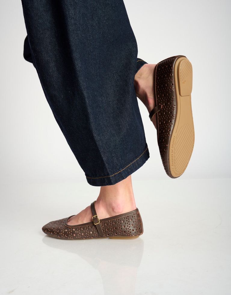 נעלי נשים - Rollie - נעלי BALLET MARY JANE - חום3