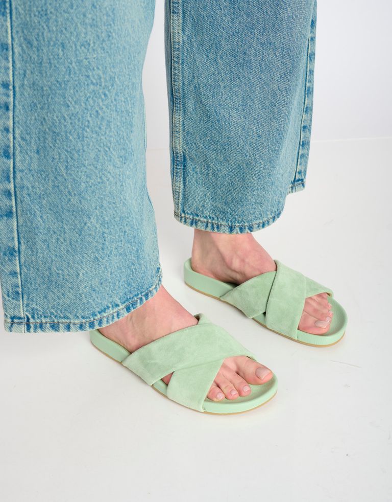 נעלי נשים - Rollie - כפכפים TIDE CROSS NOBUCK - מנטה4