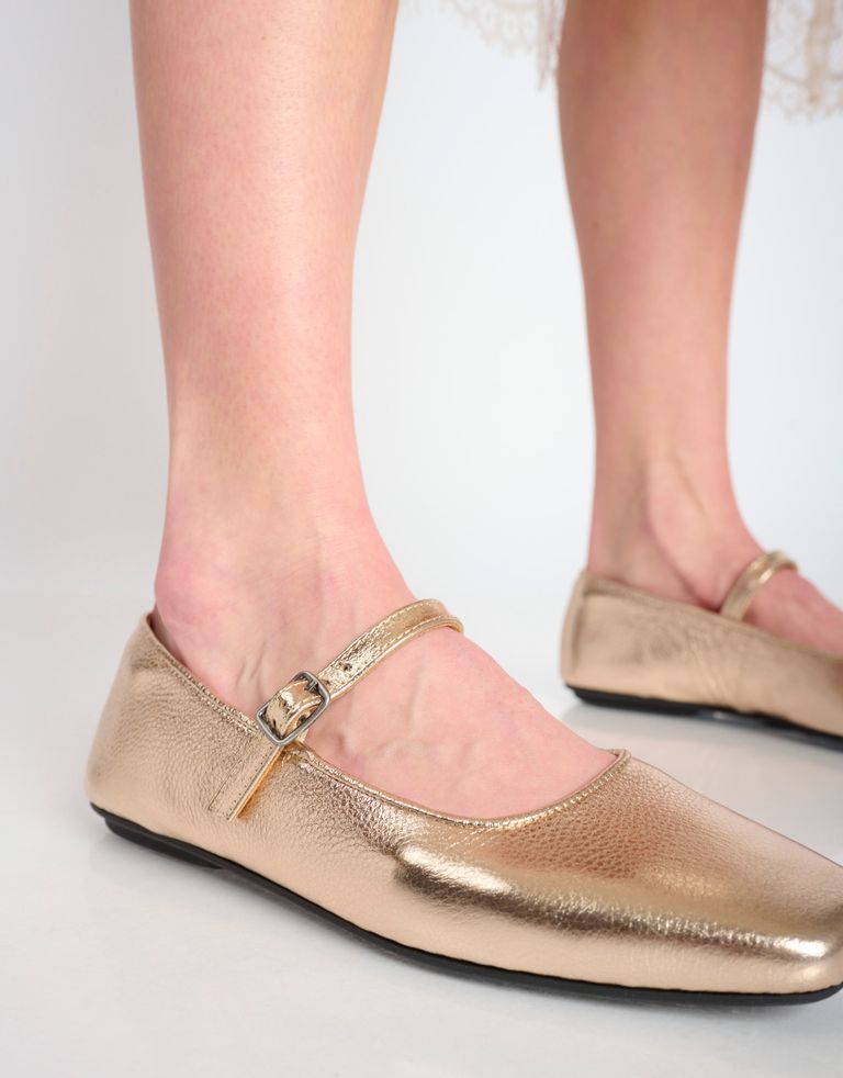 נעלי נשים - Rollie - נעלי BALLET SQUARE TOE - ברונזה4