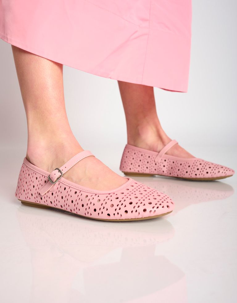 נעלי נשים - Rollie - נעלי BALLET MARY JANE - ורוד3