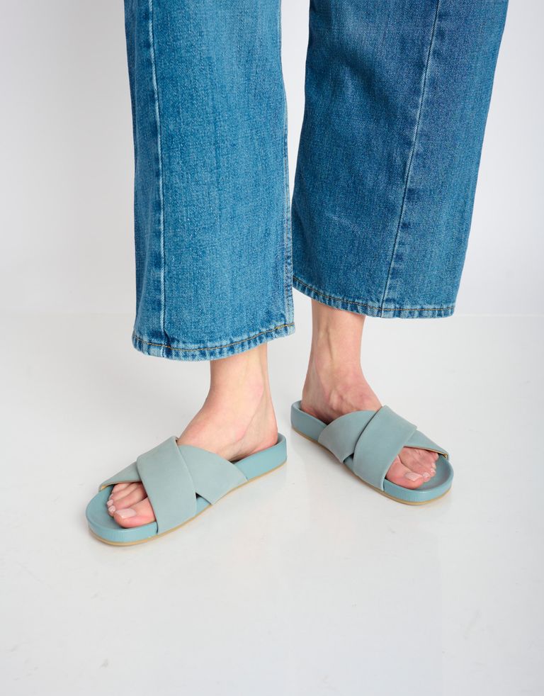 נעלי נשים - Rollie - כפכפים TIDE CROSS NOBUCK - תכלת4