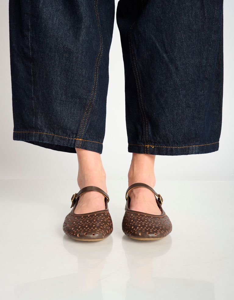 נעלי נשים - Rollie - נעלי BALLET MARY JANE - חום4