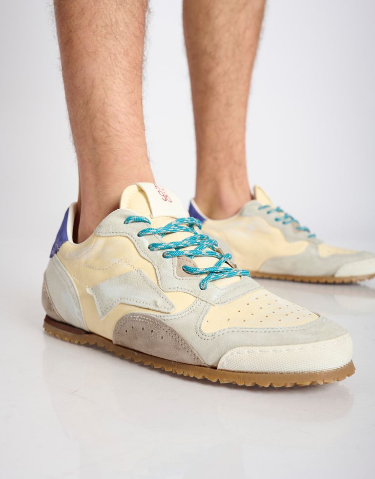 נעלי גברים - A.S. 98 - סניקרס  עור - לבן1