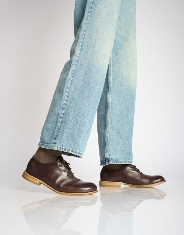 נעלי גברים - A.S. 98 - נעלי עור DYAMOND - חום כהה