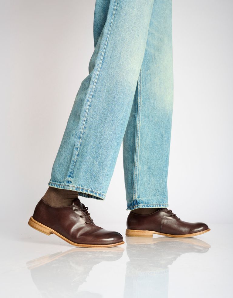 נעלי גברים - A.S. 98 - נעלי עור DYAMOND - חום כהה1