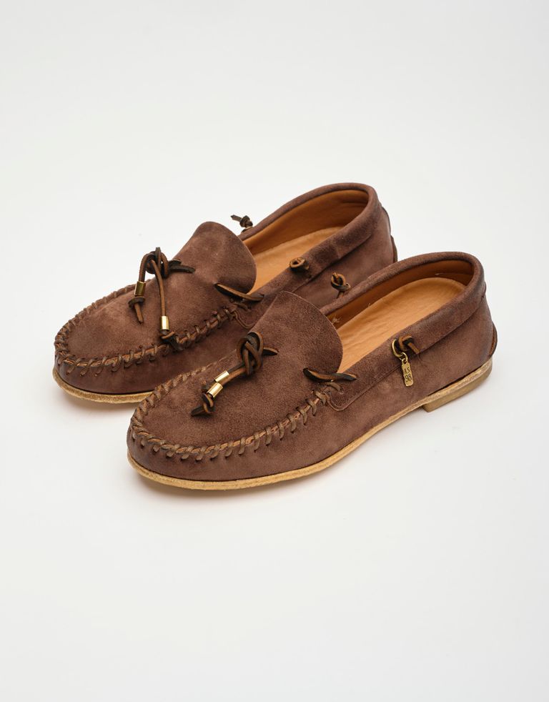 נעלי גברים - A.S. 98 - נעלי מוקסין TOWN - חום כהה2