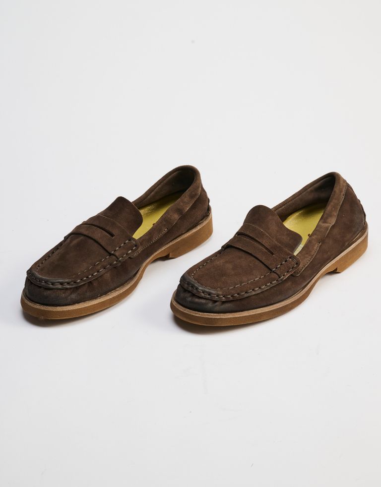 נעלי גברים - A.S. 98 - נעלי מוקסין BAG - חום כהה2