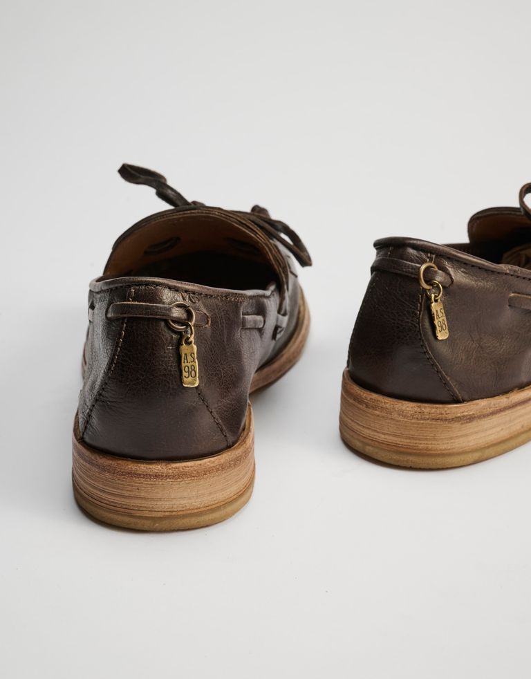 נעלי גברים - A.S. 98 - נעלי מוקסין CALIFORNIA - חום כהה3