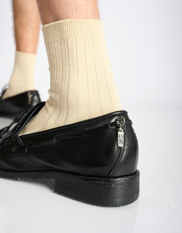 נעלי גברים - A.S. 98 - נעלי מוקסין CALIFORNIA - שחור3