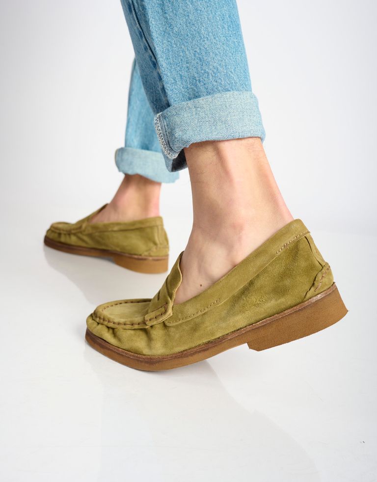 נעלי גברים - A.S. 98 - נעלי מוקסין BAG - ירוק4