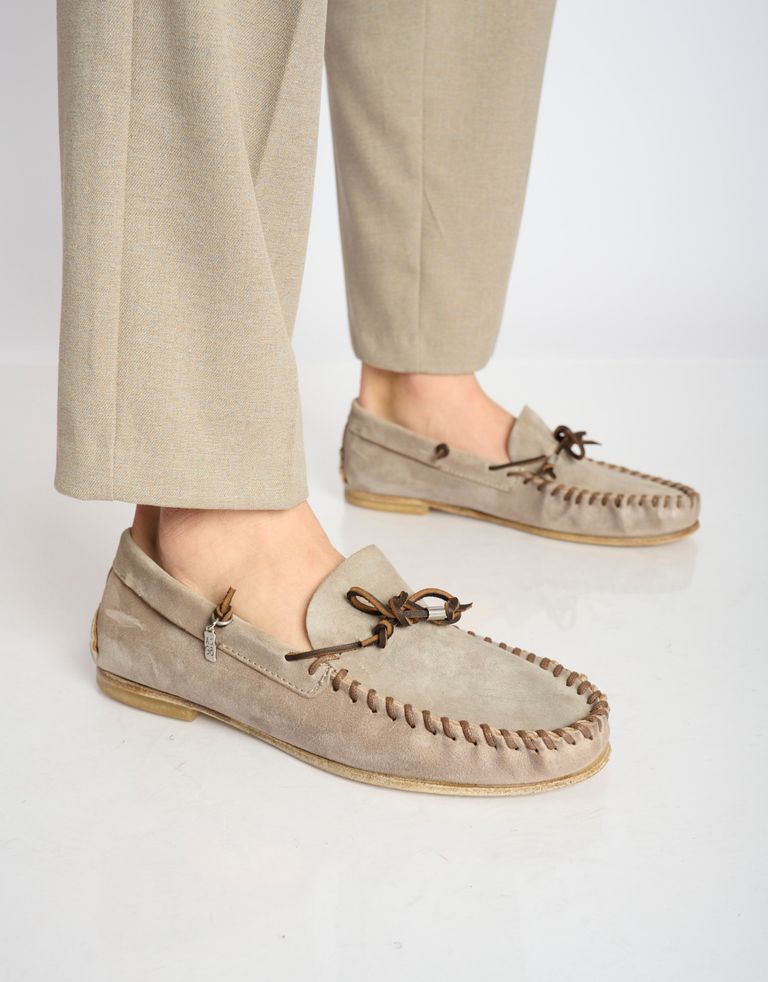 נעלי גברים - A.S. 98 - נעלי מוקסין TOWN - אפור3