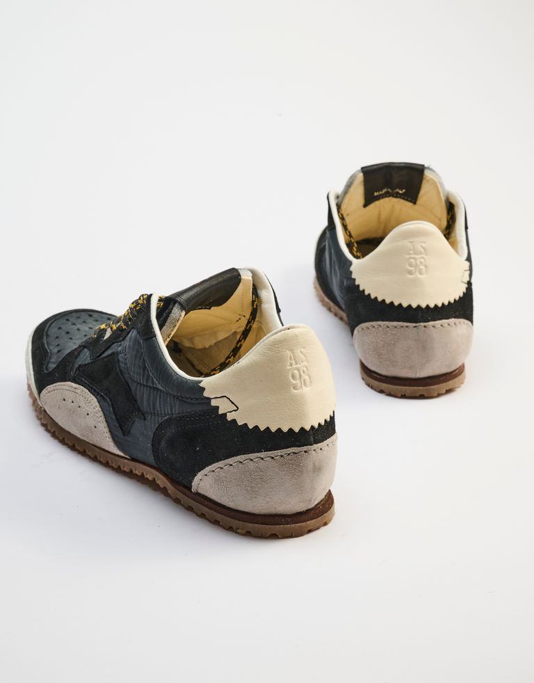 נעלי גברים - A.S. 98 - סניקרס  עור - שחור4