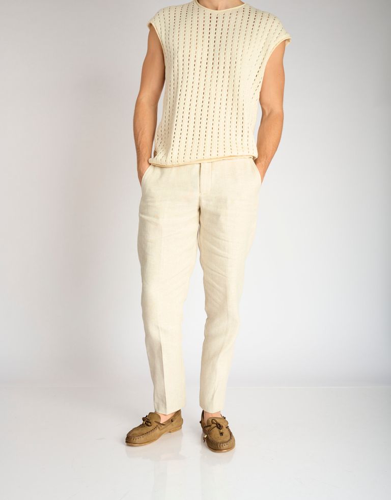 נעלי גברים - A.S. 98 - נעלי מוקסין TOWN - בז'3