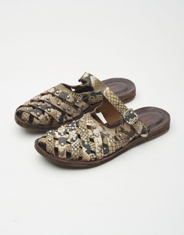 נעלי נשים - A.S. 98 - כפכפים RAMOS - חום נחש