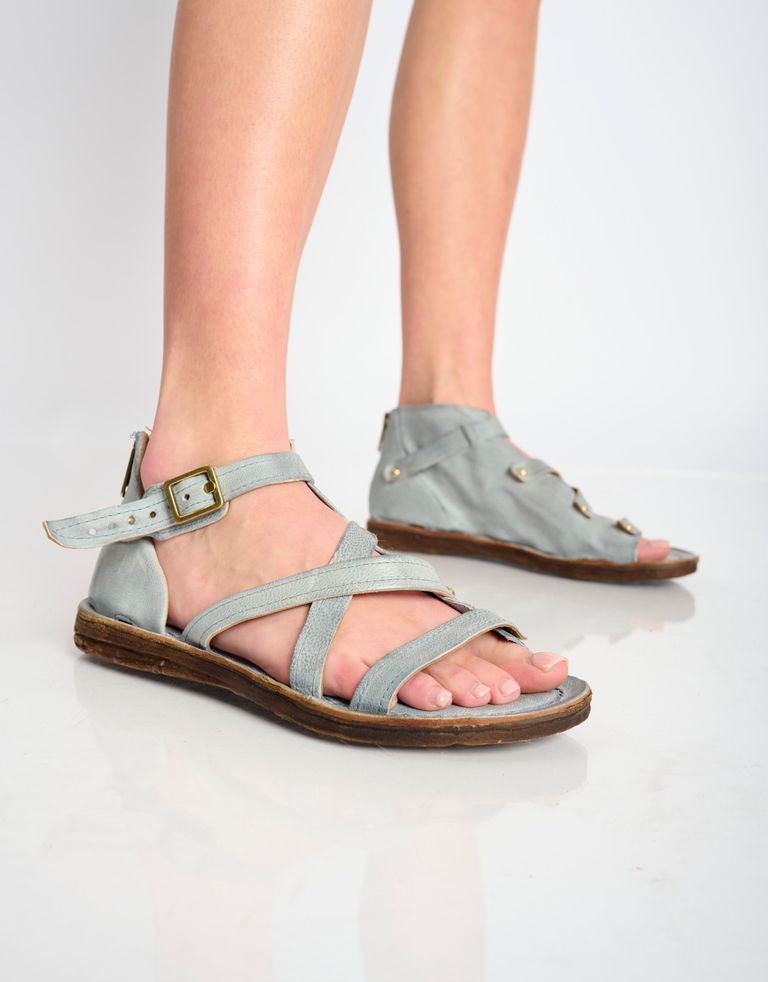 נעלי נשים - A.S. 98 - סנדלים גבוהים RAMOS - תכלת3