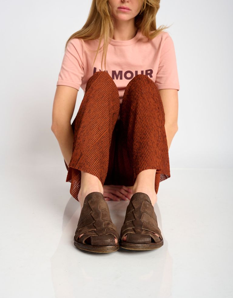 נעלי נשים - A.S. 98 - כפכפים שטוחים RAMOS - חום כהה1