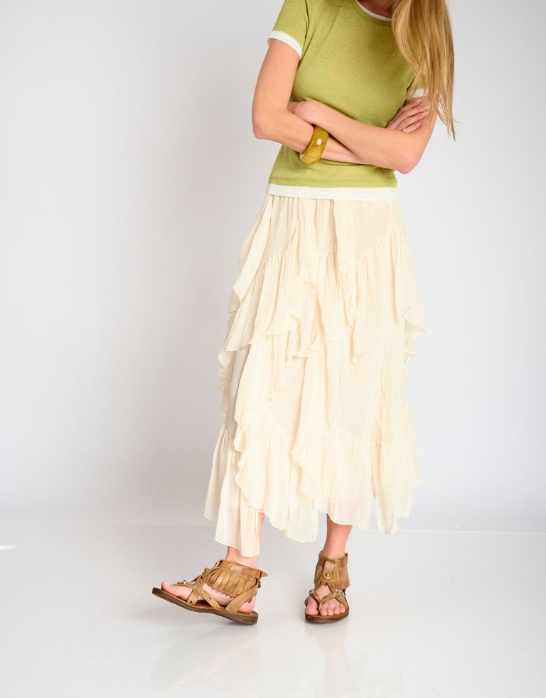 נעלי נשים - A.S. 98 - סנדלים RAMOS פרנזים - חום בהיר2