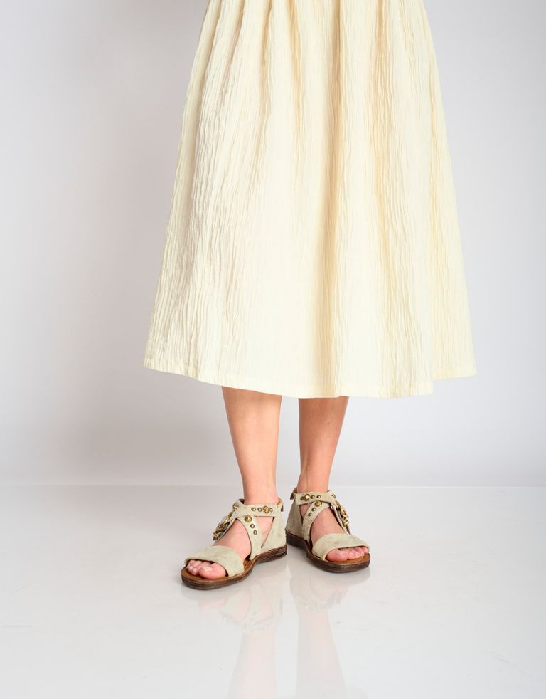 נעלי נשים - A.S. 98 - סנדלים RAMOS ניטים - בז'3