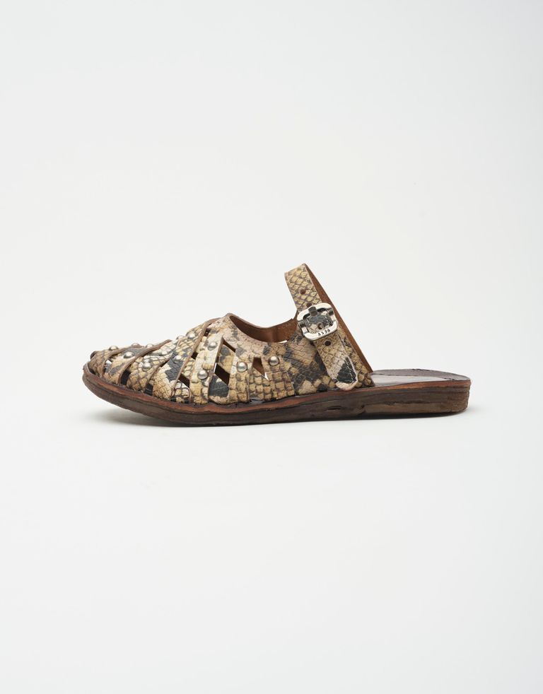 נעלי נשים - A.S. 98 - כפכפים RAMOS - חום נחש4