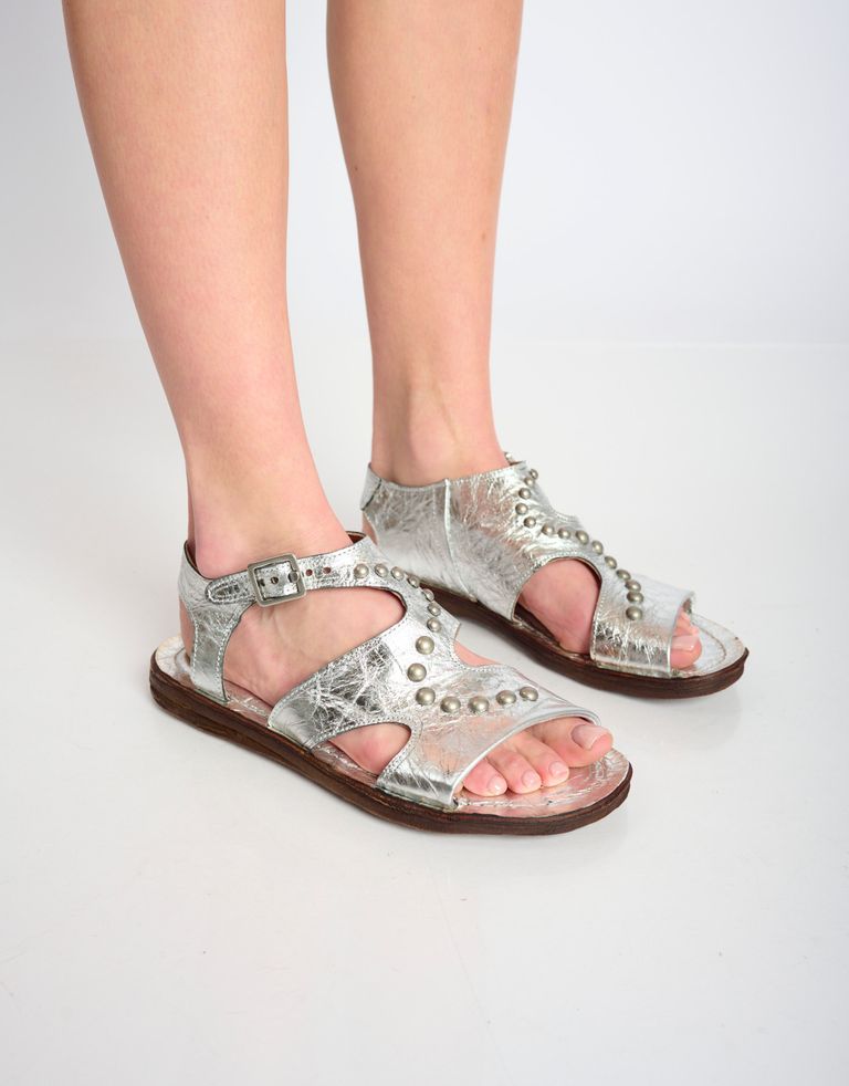 נעלי נשים - A.S. 98 - סנדלים עם נטים RAMOS - כסף4