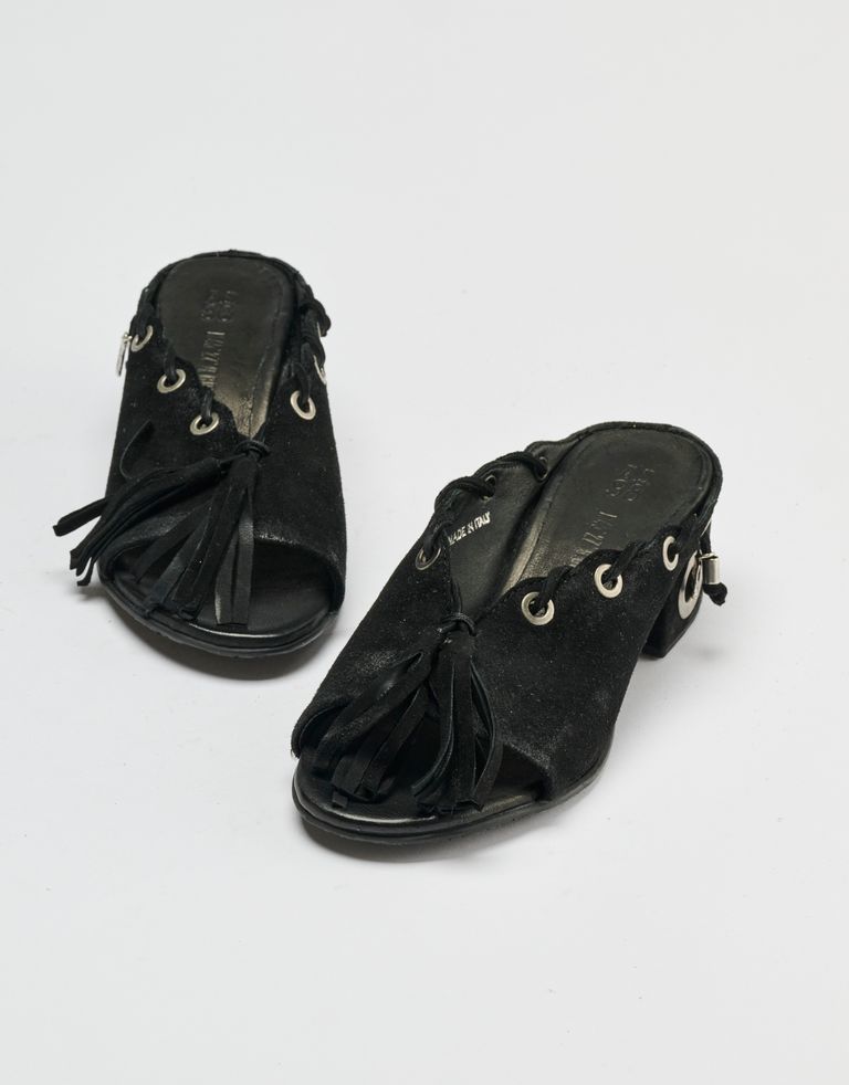 נעלי נשים - A.S. 98 - כפכפים עם עקב FORO - שחור1