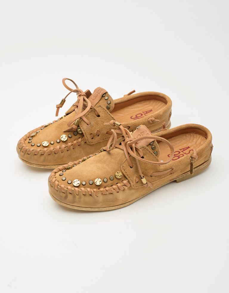 נעלי נשים - A.S. 98 - כפכפים DOWE - חום בהיר1