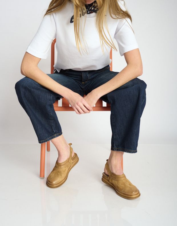 נעלי נשים - A.S. 98 - סנדלים סגורים SPOON - חום בהיר