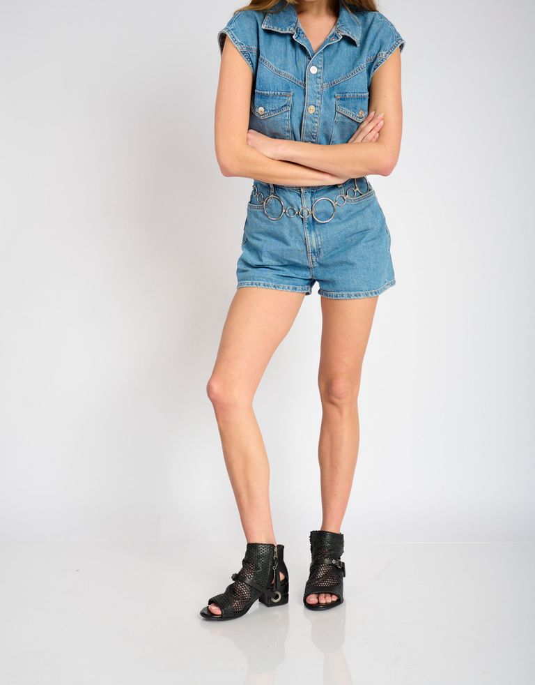 נעלי נשים - A.S. 98 - סנדלי עקב מחוררים FORO - שחור2