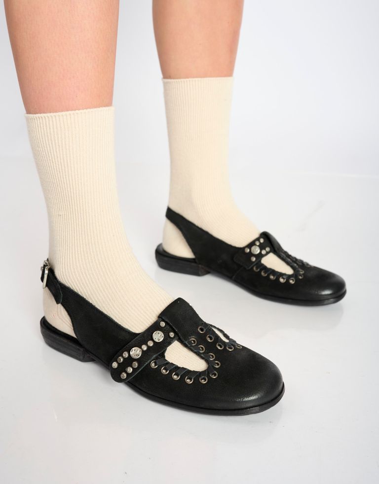 נעלי נשים - A.S. 98 - סנדלים שטוחים ZANNA - שחור2